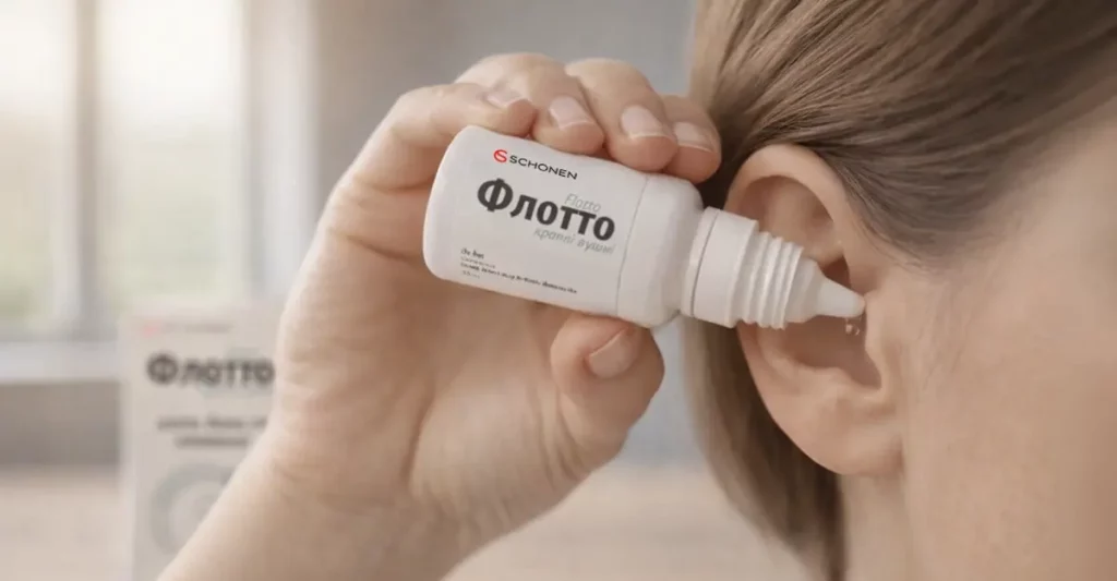Застосування вушних крапель Флотто